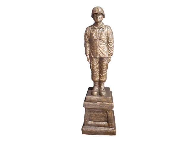 Foot Male Standing Concrete Soldier Statue